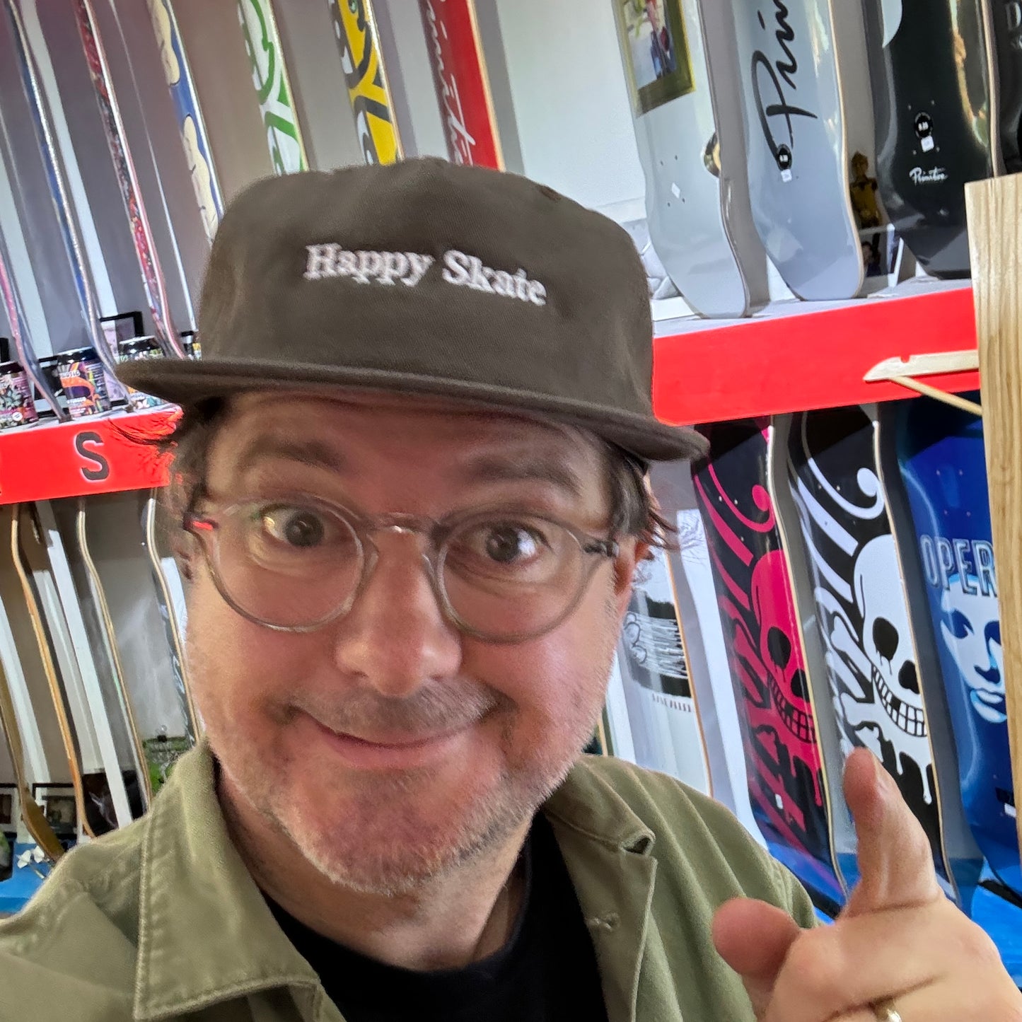 Happy Skate Dad Cap - brown