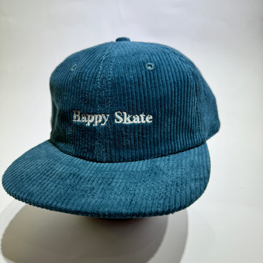 Happy Skate Chunky Corduroy Cap - Teal
