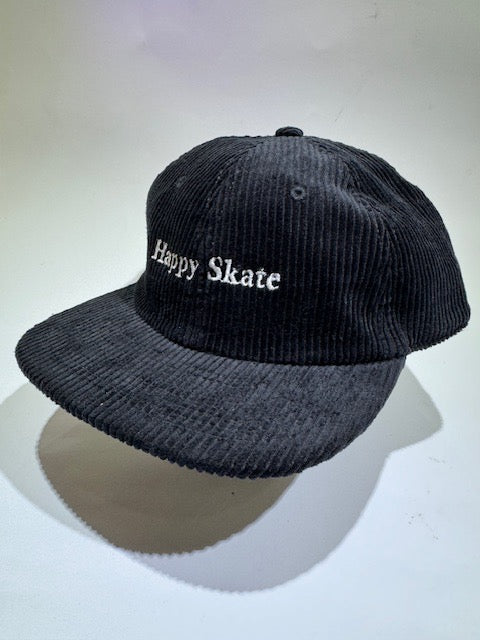 Happy Skate Chunky Cord Cap - Black