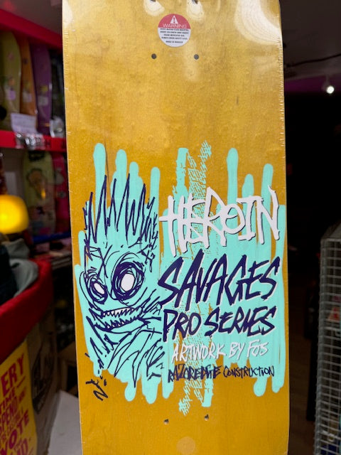 Heroin Skateboards Savages series by FOS Lee Yankou 8.25”
