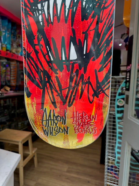 Heroin Skateboards Savages Pro Series Artwork by FOS Aaron Wilson 8.5”