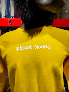 Blast Skates Kids Crew Neck Sweatshirt Yellow