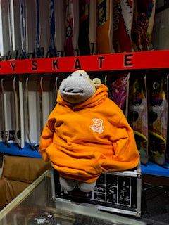Happy Skate Kids Hoodie Orange - Skater Logo