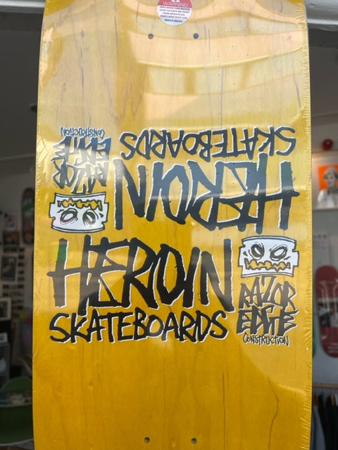 Heroin Skateboards Holograph Razoregg 9.5"