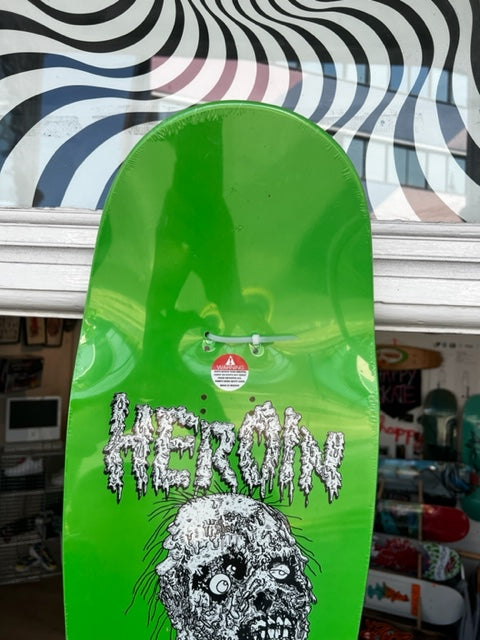 Heroin Skateboards Dead Dave Face Melters by Craig Questions 10.1"