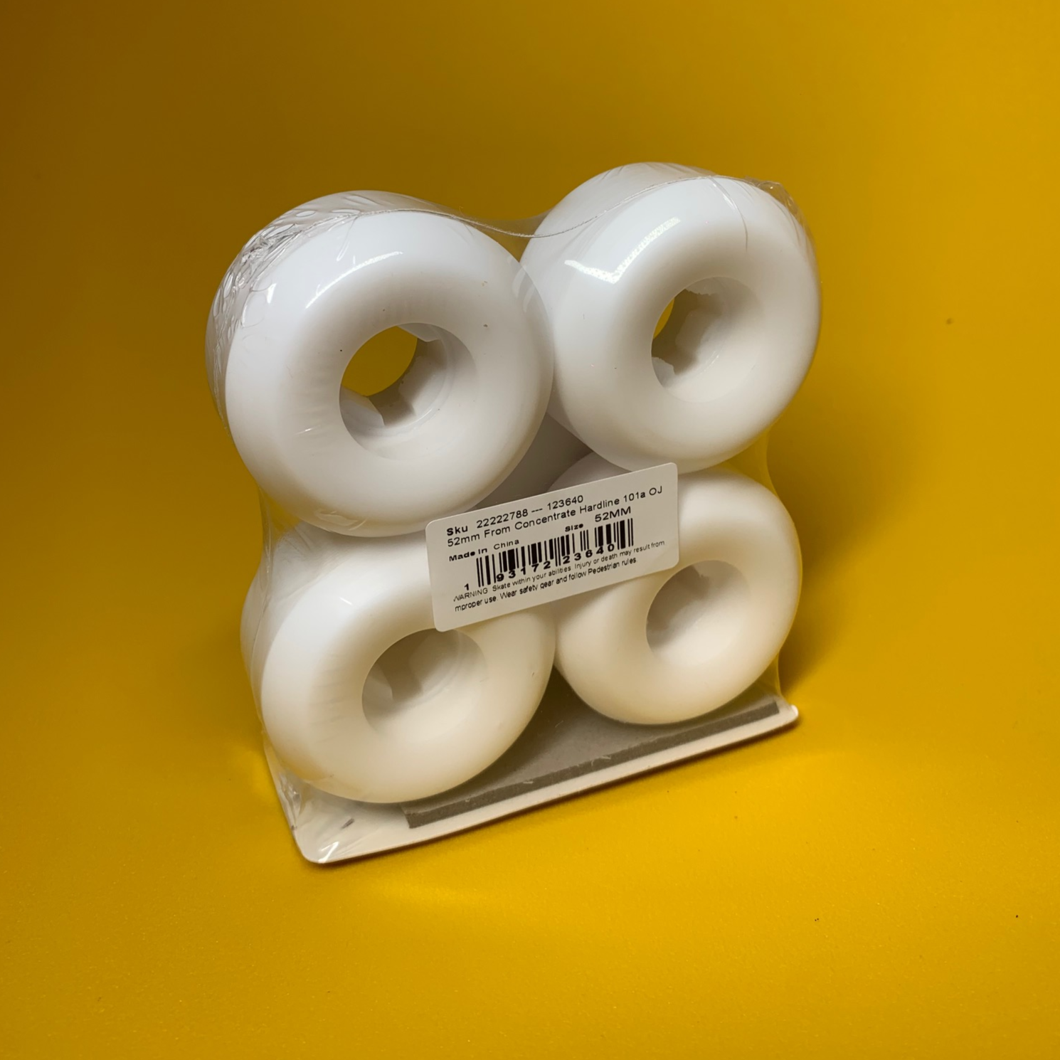 OJ Wheels From Concentrate Hardline 101a White 52 MM