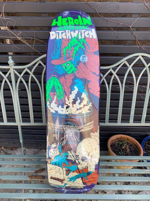 Heroin Skateboards Ditch Witch 4 Skateboard Deck - 9.3