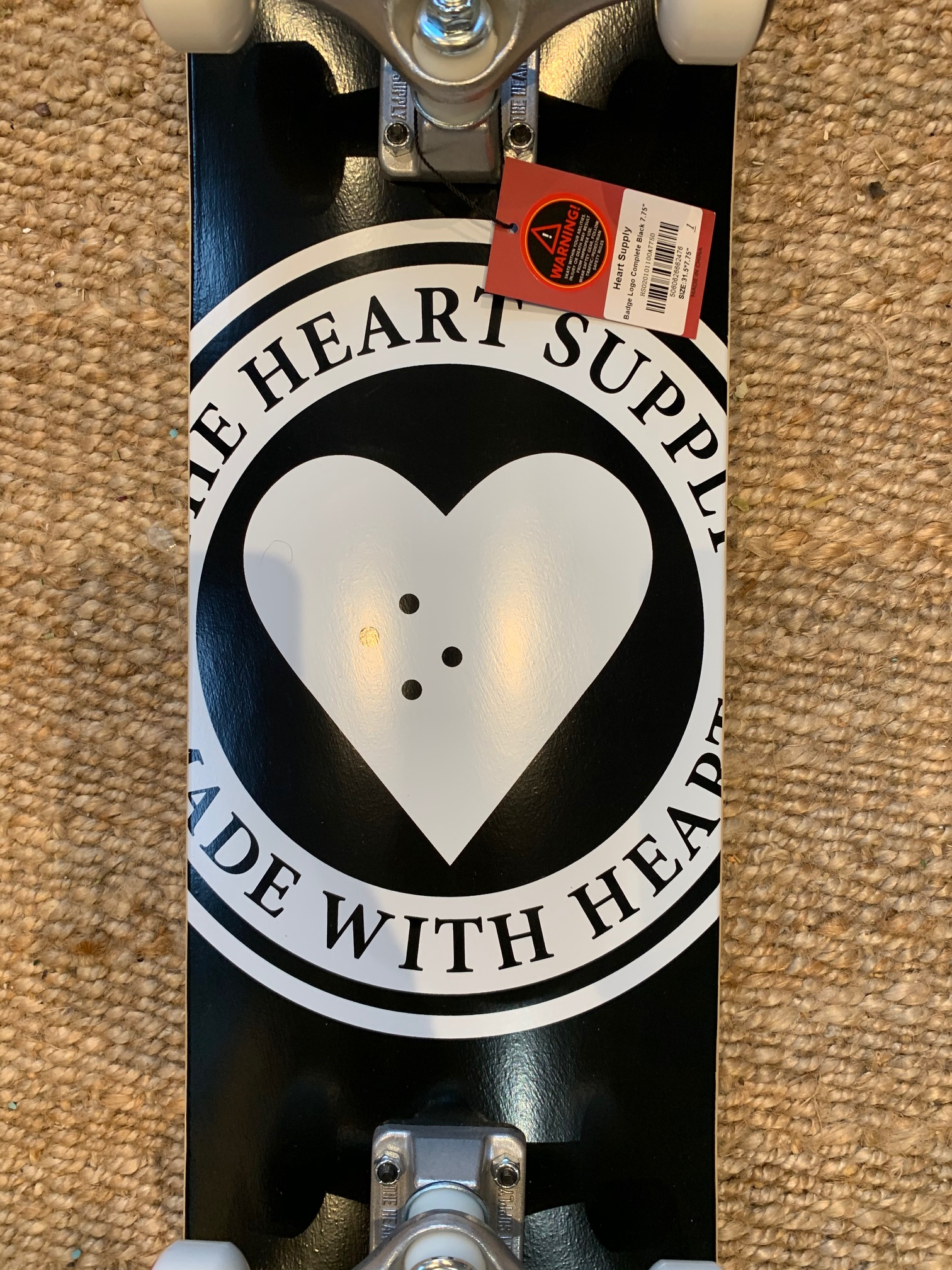 The Heart Supply HS Hol 20 CM Badge Logo Completes Black 7.75" - HS024501100A7750