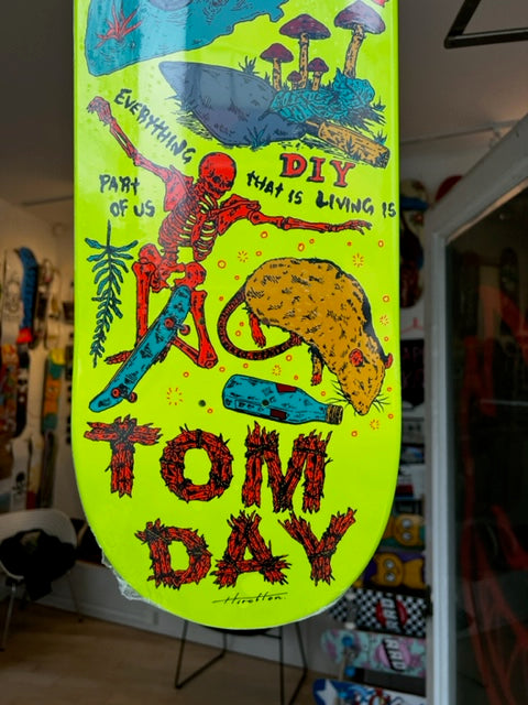 Heroin Skateboards Tom Day Life Series, Artwork by Hirotton 8.625"