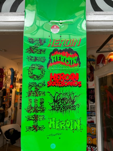 Heroin Skateboards Craig Questions Life, Artwork by Hirotton 9"