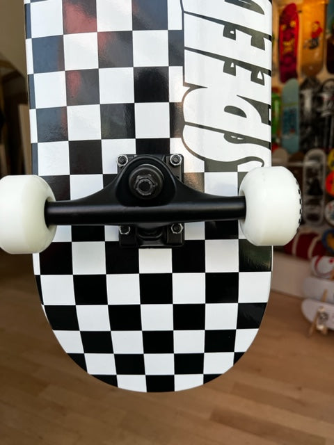 Speed Demons Checkers Complete Black/White 8"