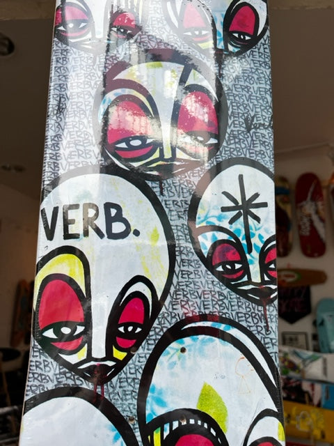 Verb Limited Kris Markovich Faces Artist Deck Grey 8.75"