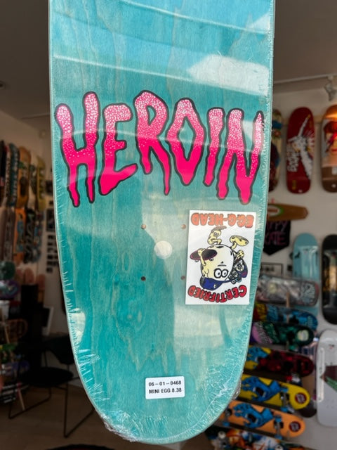 Heroin Skateboards Mini Egg Skateboard Deck 8.38"