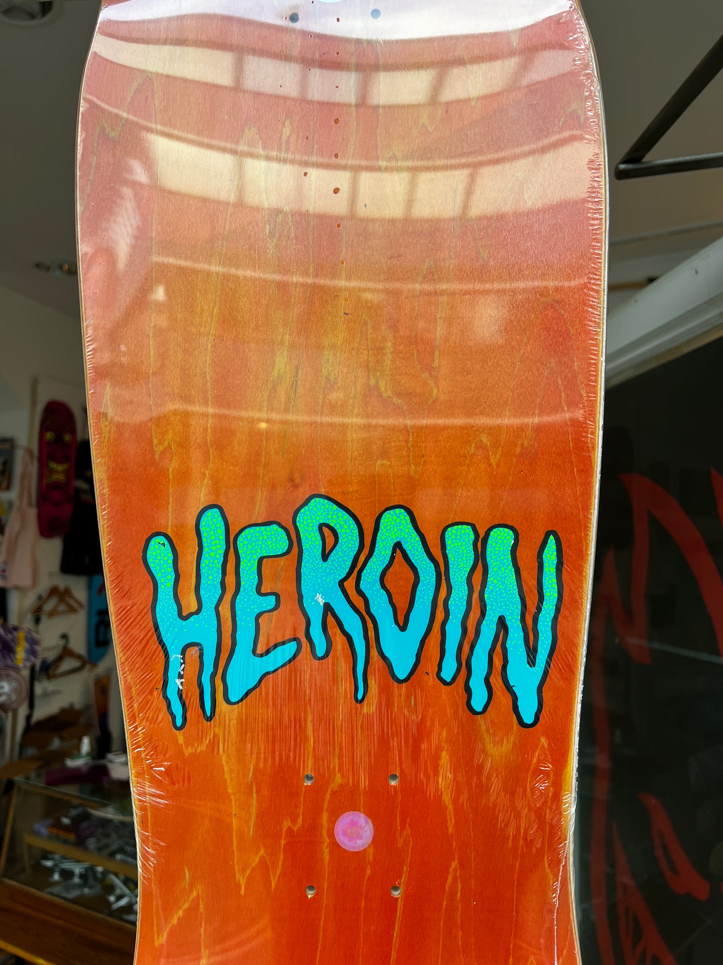 Heroin Skateboards Gold Foil Eyeballer 10.1"
