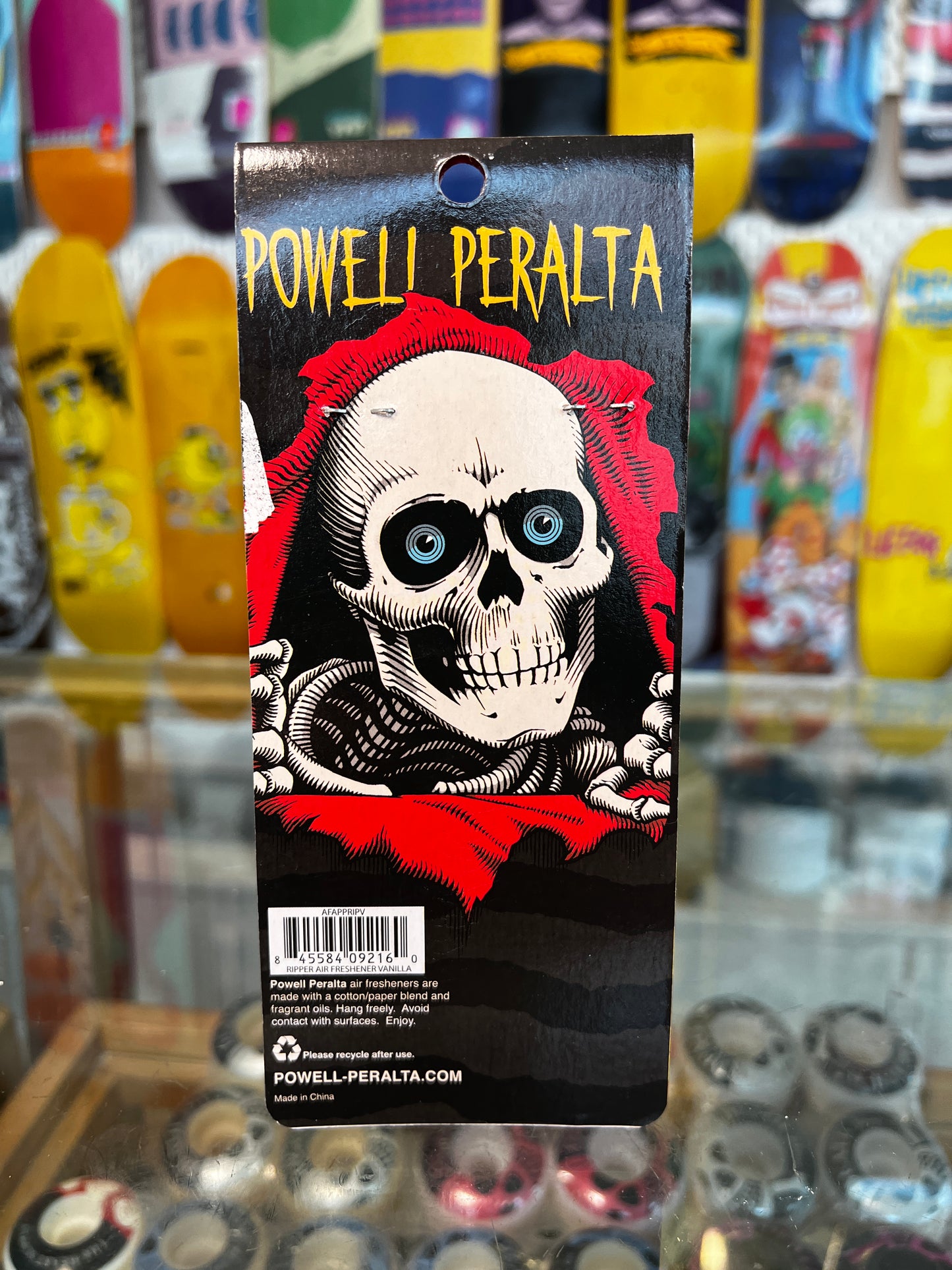 Powell Peralta Air Freshener Ripper Vanilla Black 4.675 IN