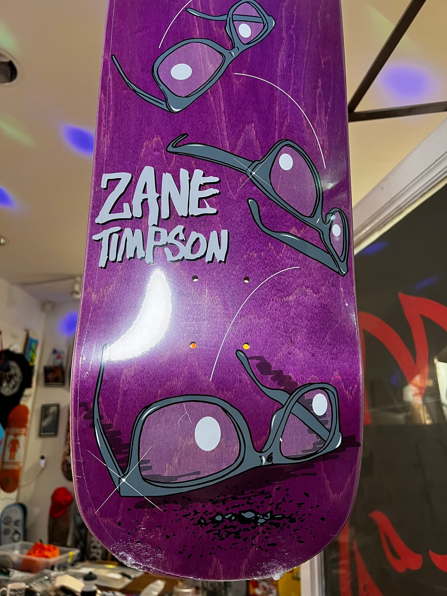 Heroin Skateboards Zane Timpson Glasses 9"
