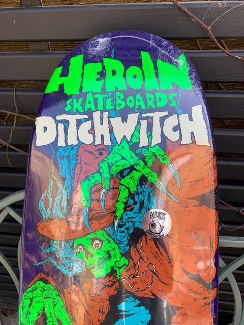 Heroin Skateboards Ditch Witch 4 Skateboard Deck - 9.3