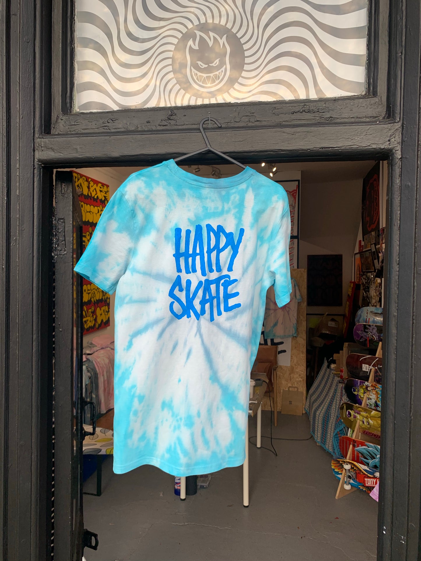 Happy Skate x Dye Hard blue tee