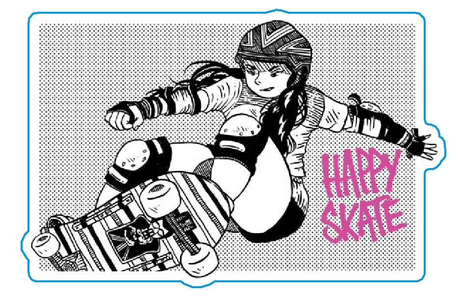 Happy Skate Peggy Sticker