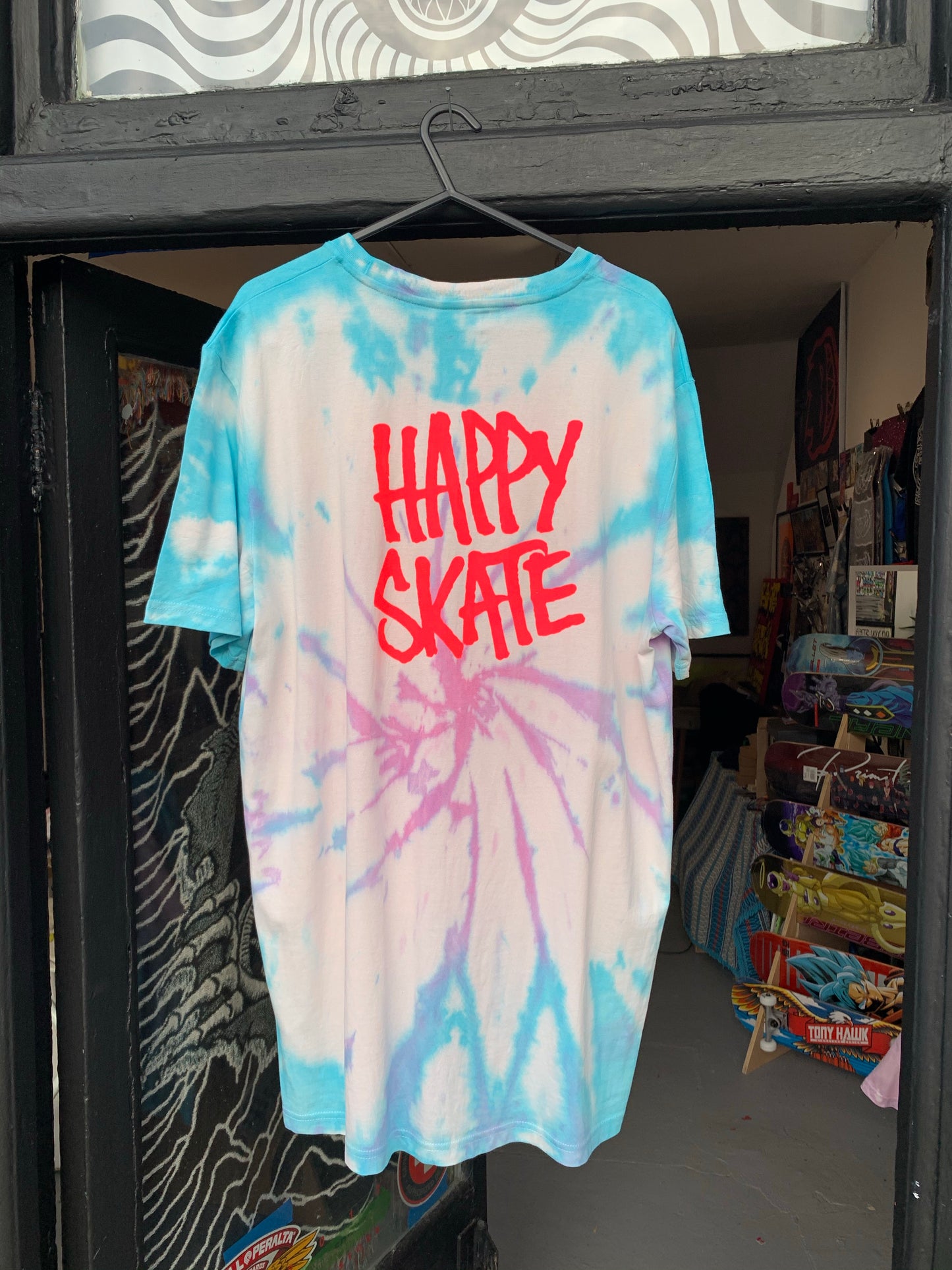 Happy Skate Hot Pink Tie Dye