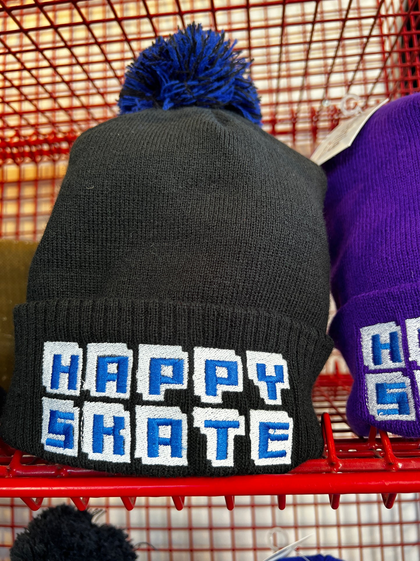 Happy Skate Ceefax logo Bobble hat