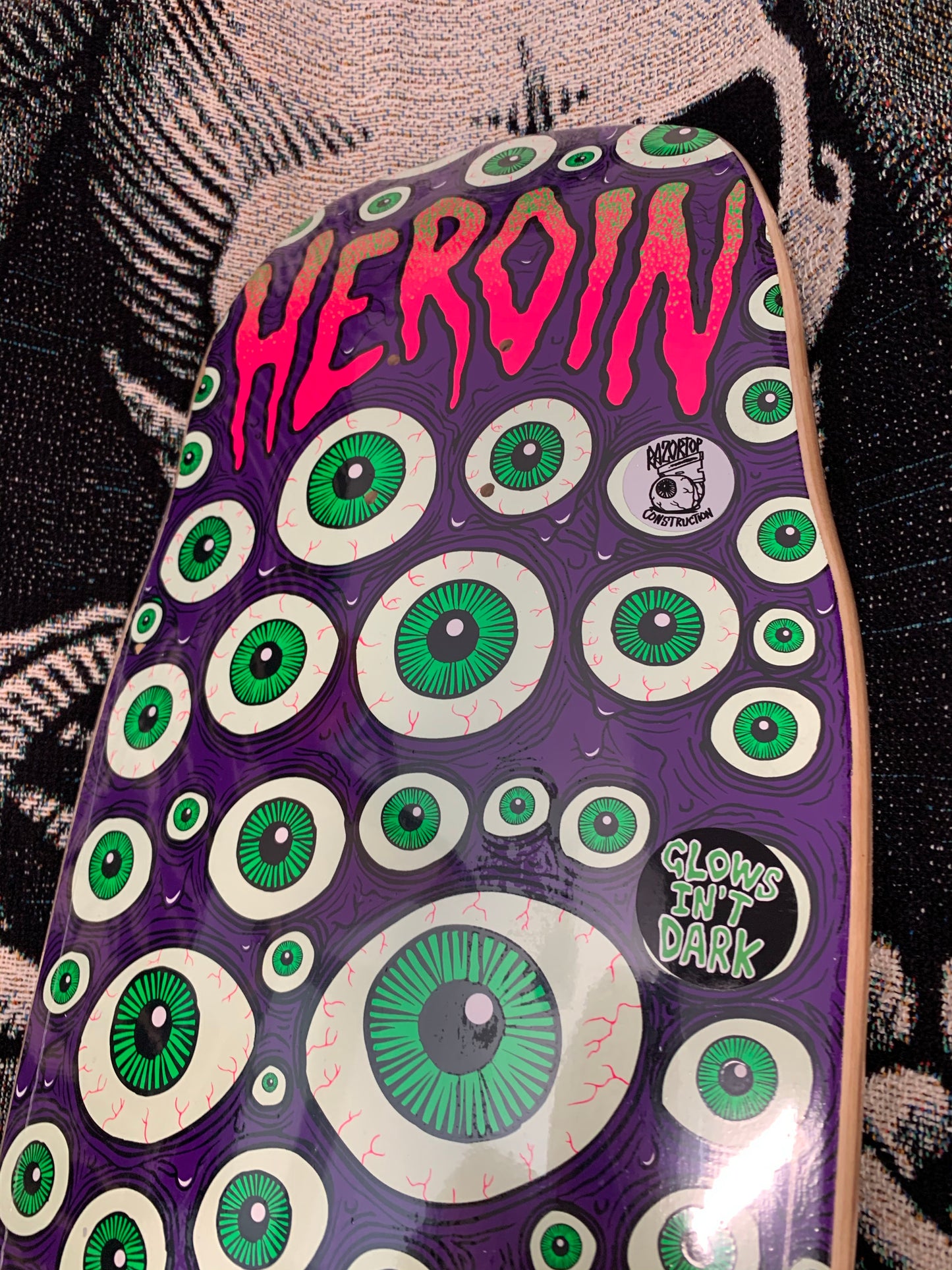 Heroin Skateboards EYEBALLER PURPLE 10.1”