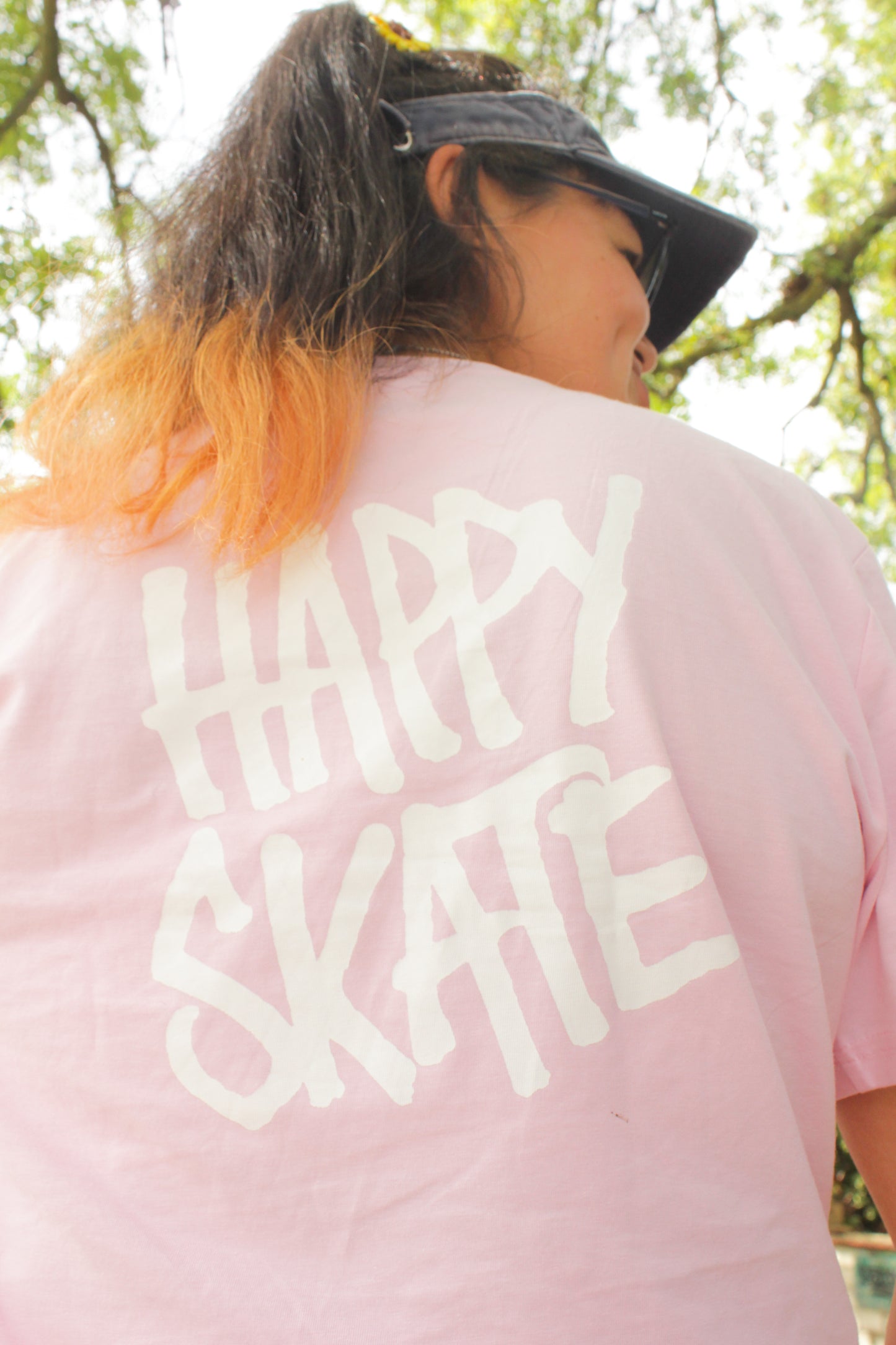 Happy Skate Tee Pink